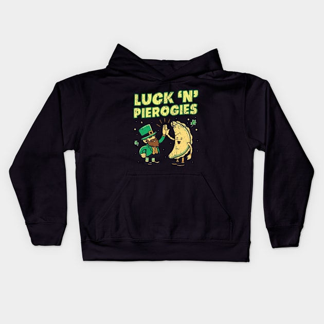 Luck 'n' Pierogies - Polish Irish Kids Hoodie by Depot33